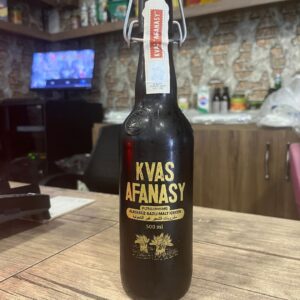 Kvas Afanasy Filtrelenmemiş Alkolsüz Gazlı Malt İçecek 500 ml – Telli Kapaklı Şişe