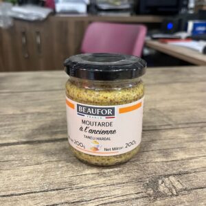 Beaufor Moutarde à l'ancienne Taneli Hardal 200 g – Orijinal Fransız Eski Usul Hardal