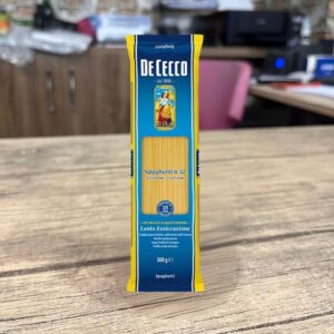 De Cecco Spaghetti n°12 Makarna 500 g – Orijinal İtalyan Bronz Kalıp Klasik Spagetti