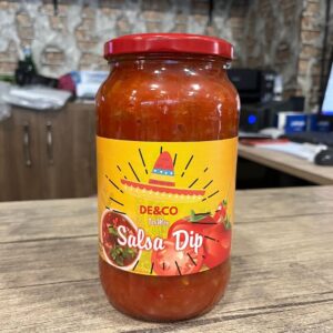 De&Co Tex-Mex Salsa Dip Sos – Domatesli ve Biberli Parçacıklı Acı Dip Sos