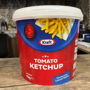 Kraft Domates Ketçap 9 kg Kova – Profesyonel Horeca Tipi Yoğun Kıvam